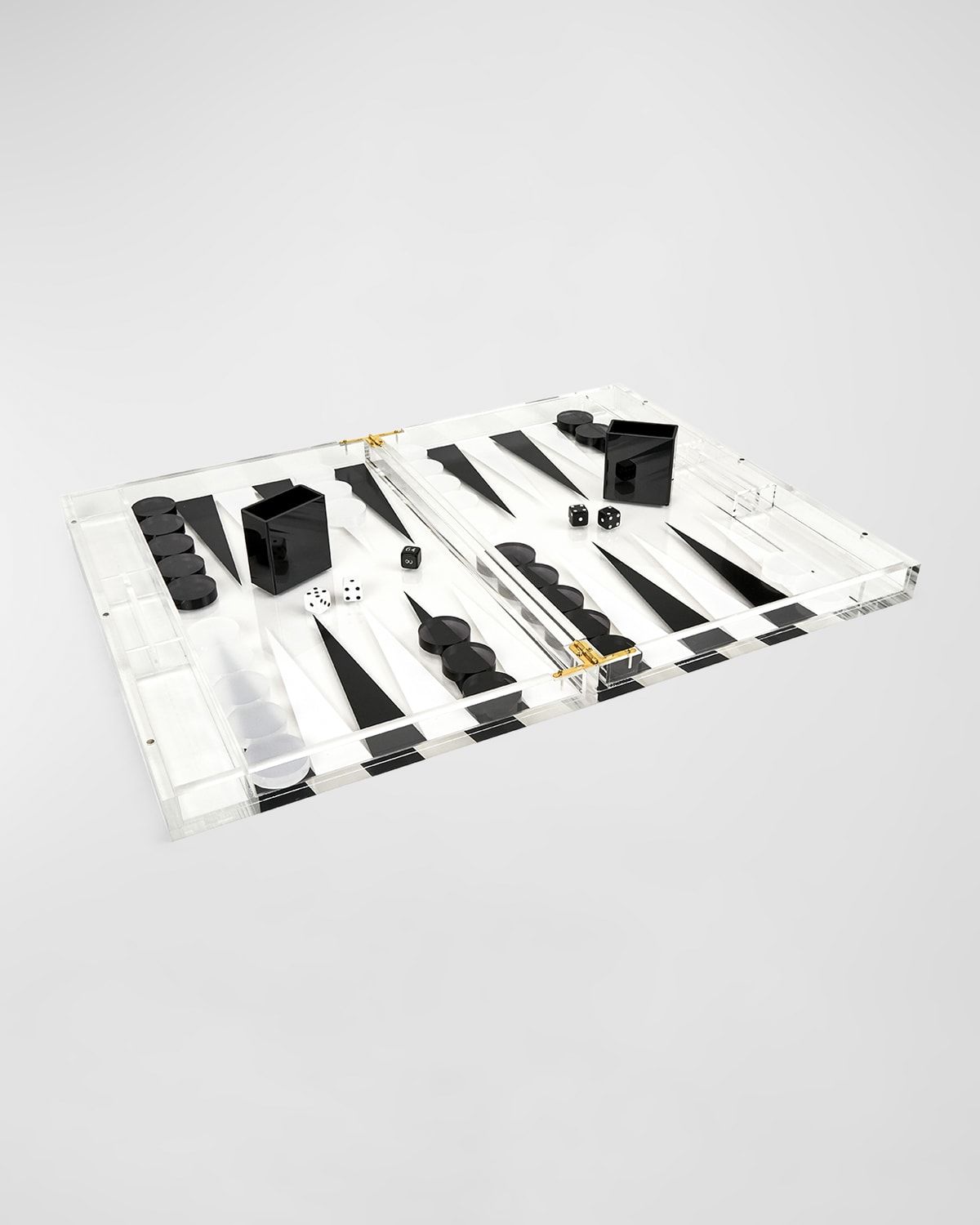 Lucite Backgammon Set