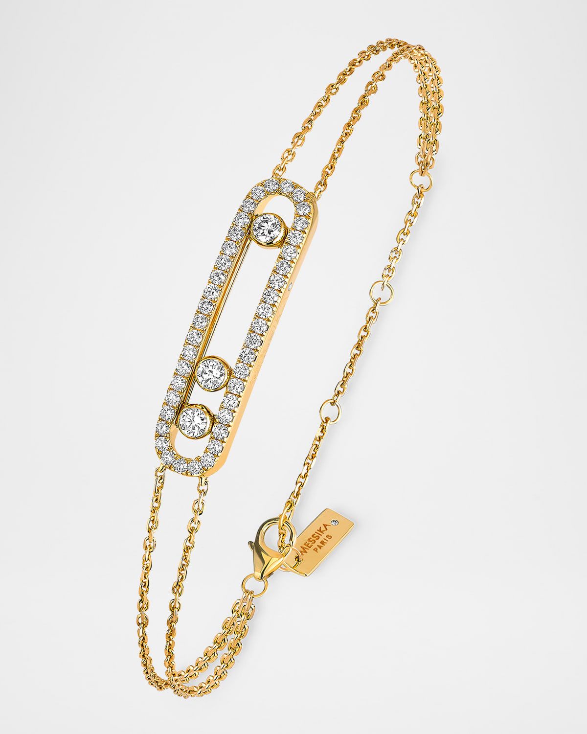 MOVE CLASSIC 18K YELLOW GOLD DIAMOND PAVE BRACELET