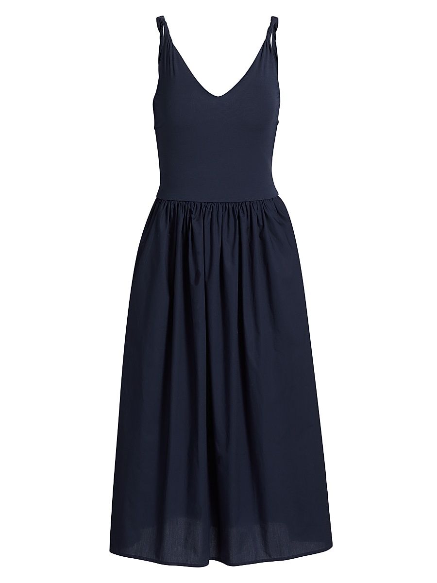 Women's Franca Jersey Sleeveless Midi-Dress - Navy - Size Medium