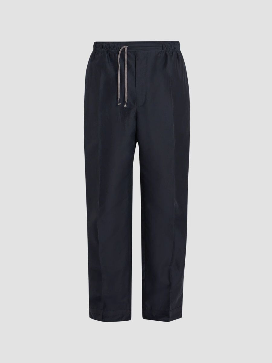 Maison Margiela Men's Cotton-Blend Drawstring Trousers - Dark Blue - Size 40