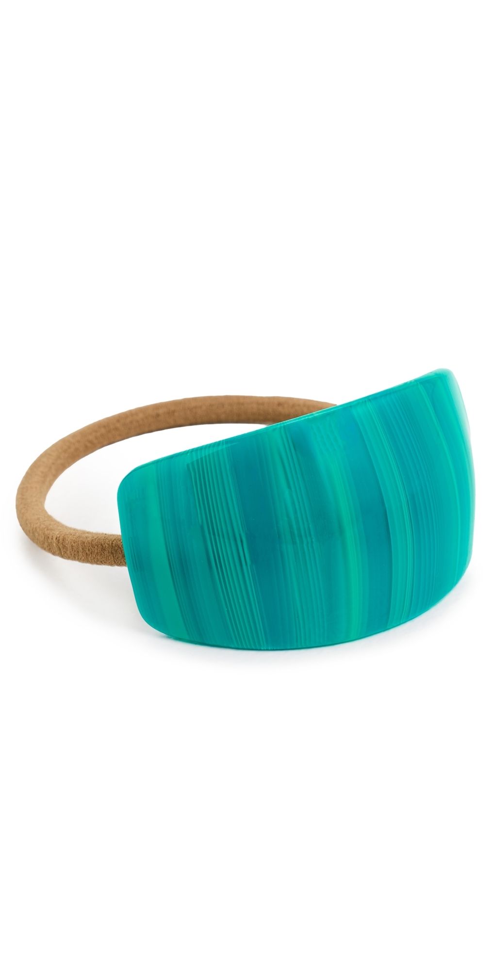 Lele Sadoughi Genie Acetate Hair Tie Turquoise One Size