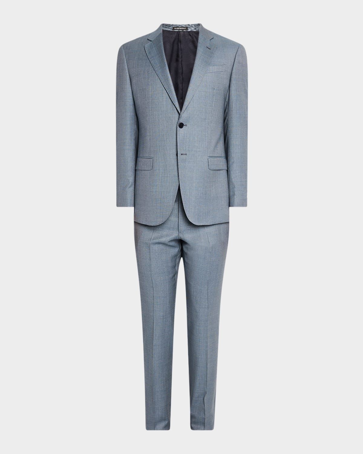 Men & apos;s Wool-Viscose Micro-Dot Suit