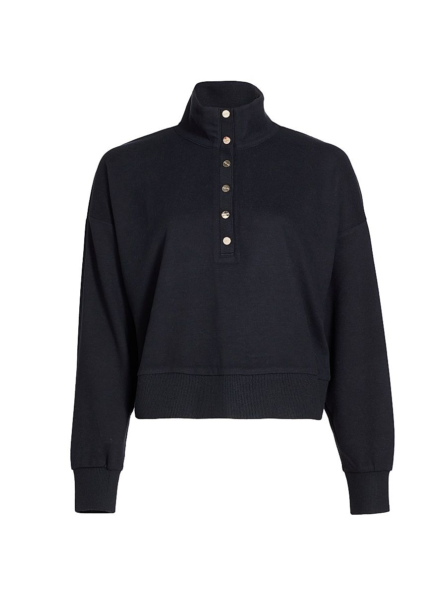 Women's Knit Drop-Shoulder Sweater - Lead - Size XS