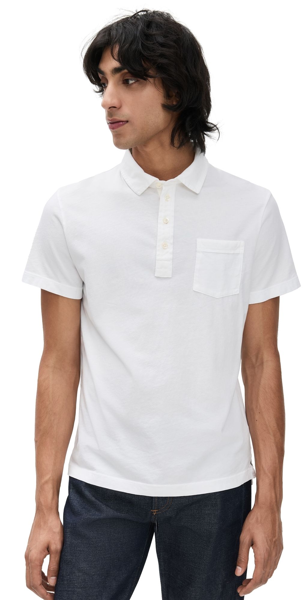 Billy Reid Pensacola Polo White M
