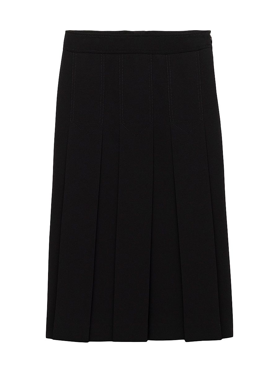 Women's Sablé Satin Skirt - Black - Size 0