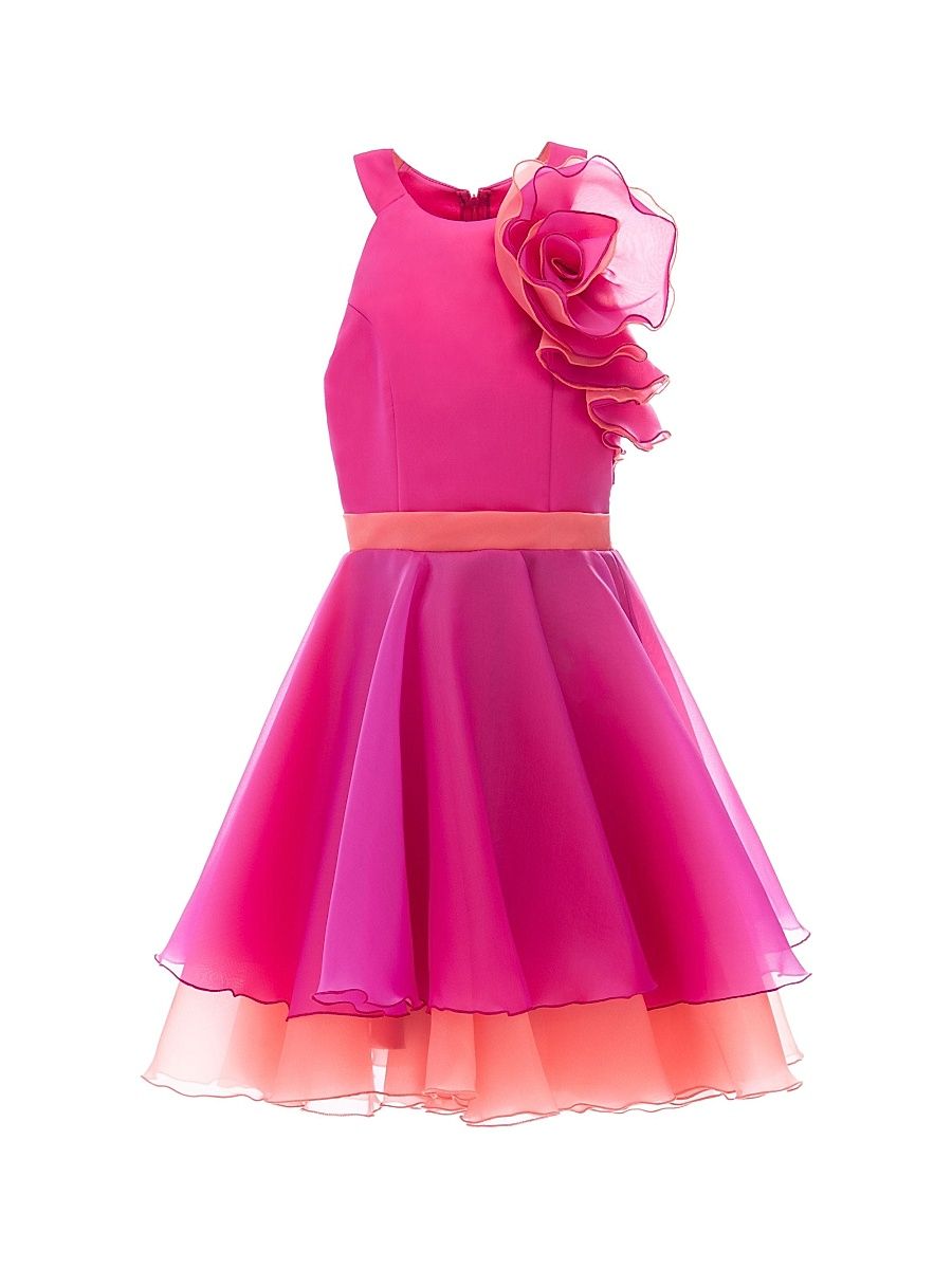 Girl's Estancia Dress - Fuchsia - Size 16
