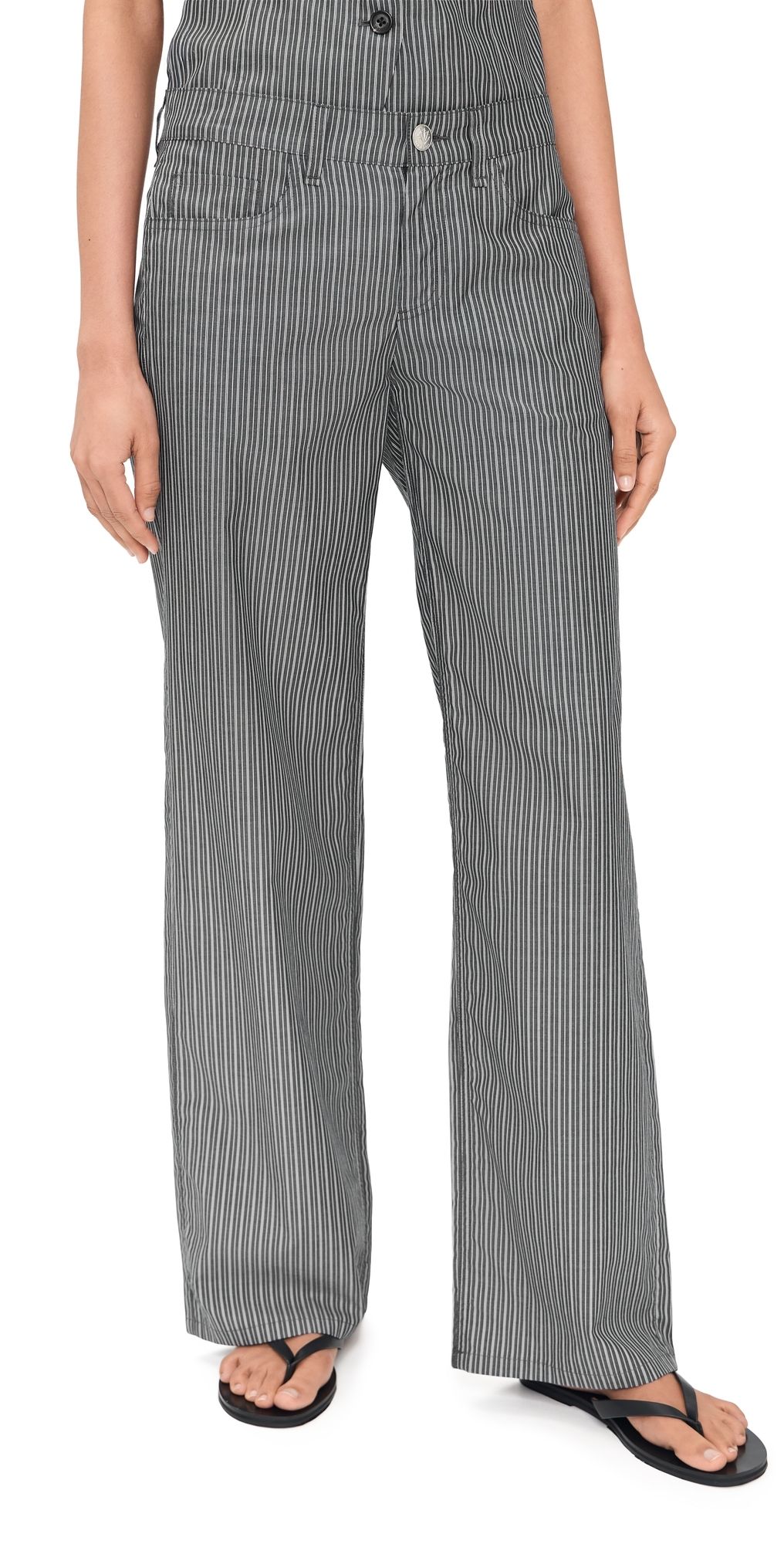 rag & bone Saige Stripe Poplin Pants Salst 2
