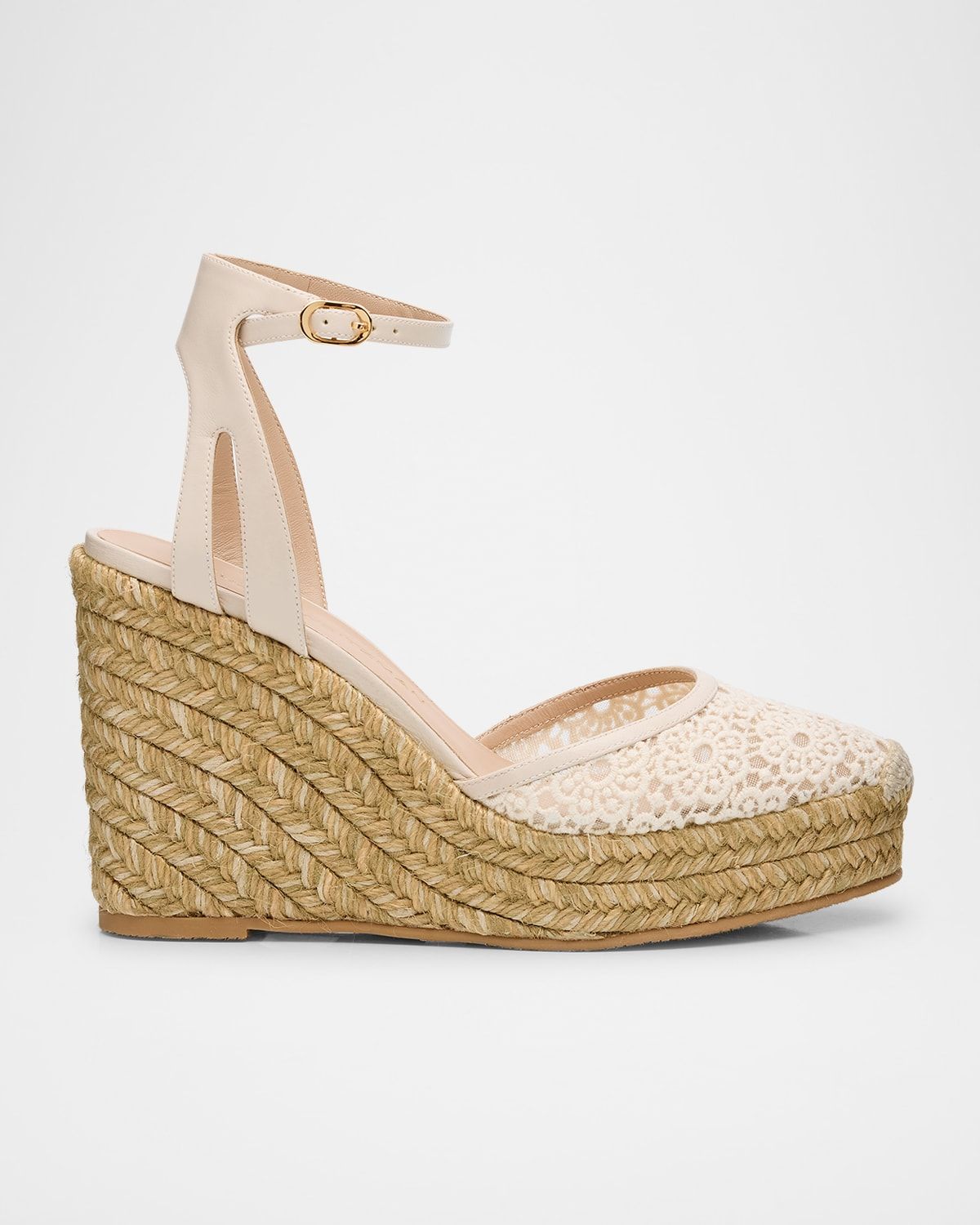Sasha Lace Wedge Espadrilles