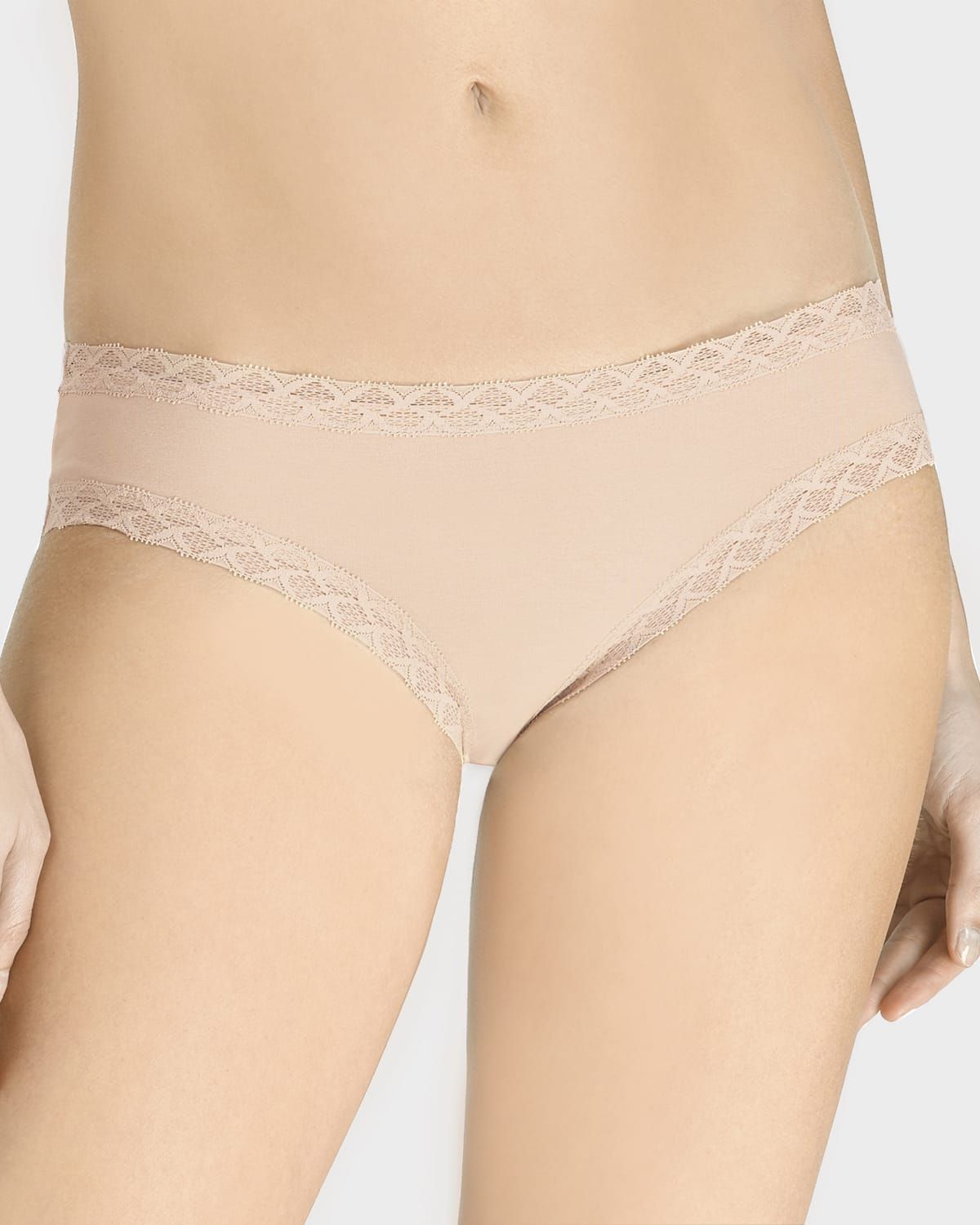 Bliss Lace-Trim Bikini Briefs
