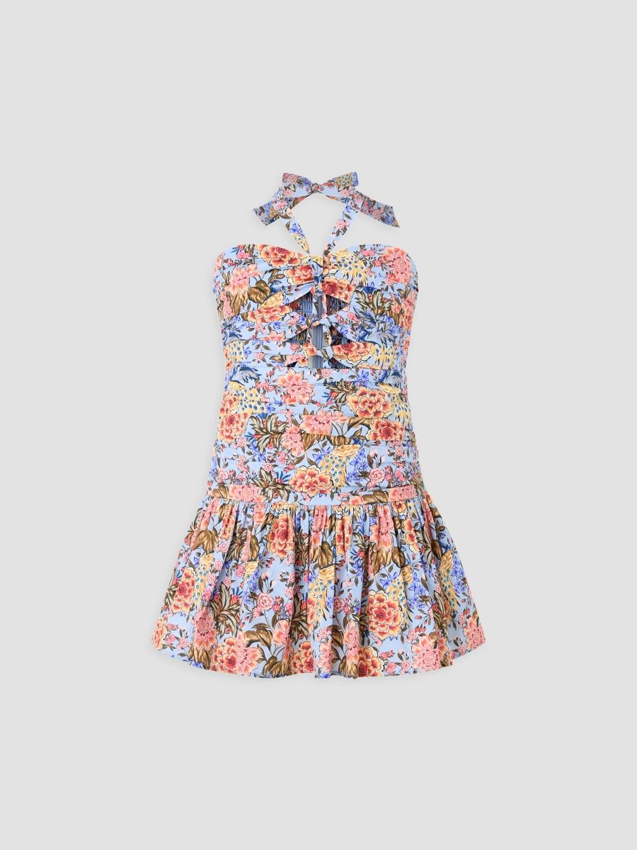 Girl's Little Girl's & Girl's Iliana Halter Mini Dress - Floral - Size 6