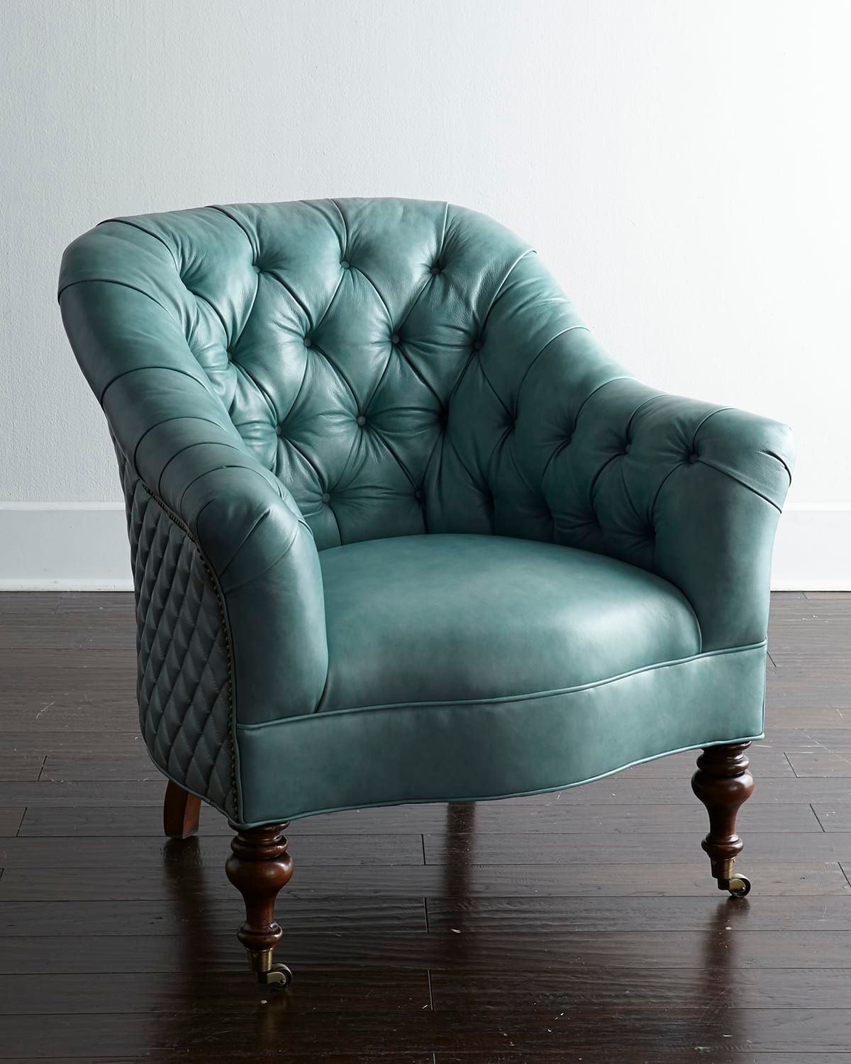 Sutton Tufted Leather Chair