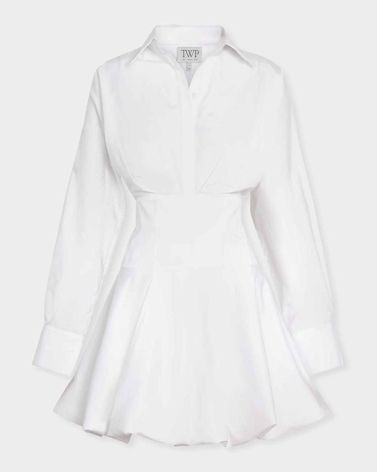 Mila Mini Shirtdress in Cotton Shirting