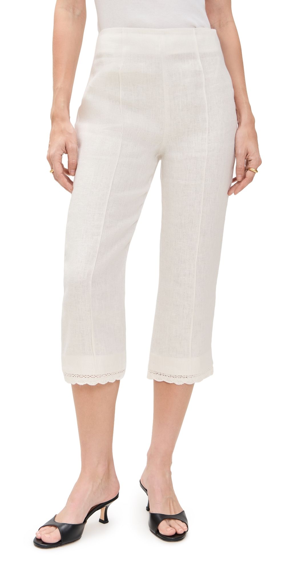 POSSE Effi Capri Pants Cream XL