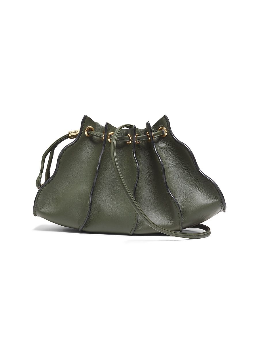 Women's Adria Leather Mini Crossbody Bag - Militaire