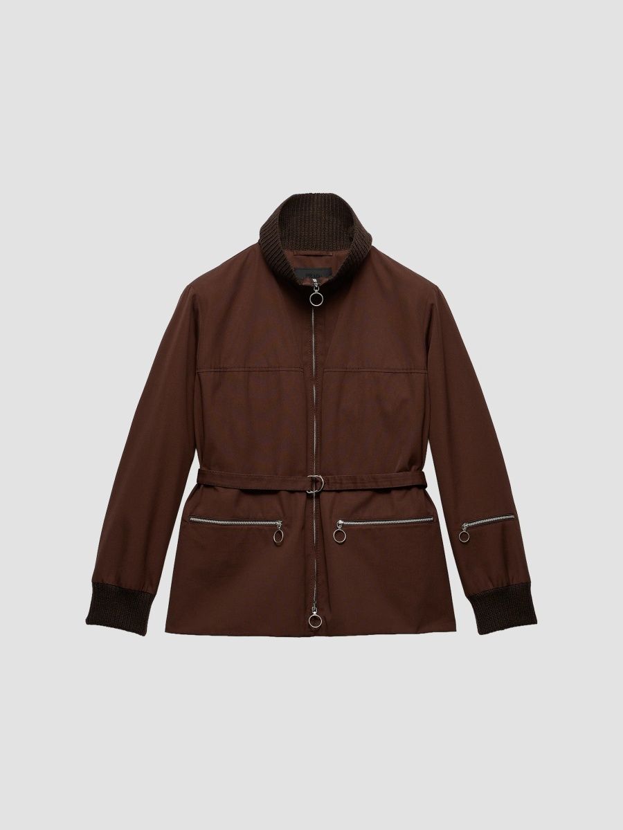 Prada Men's Technical Fabric Jacket - Brown - Size XXXL