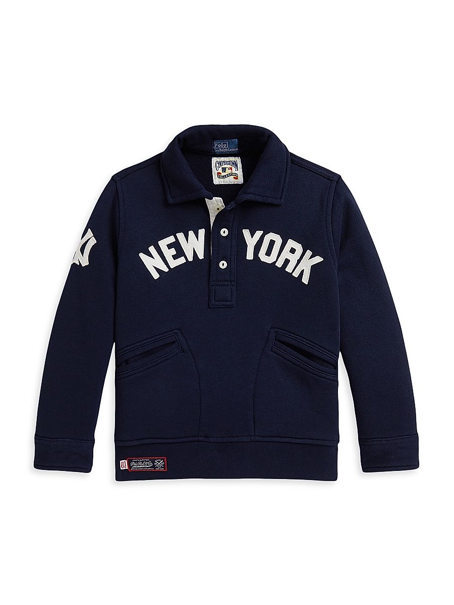 Little Boy's & Boy's New York Yankees Pullover - Cruise Navy - Size 18