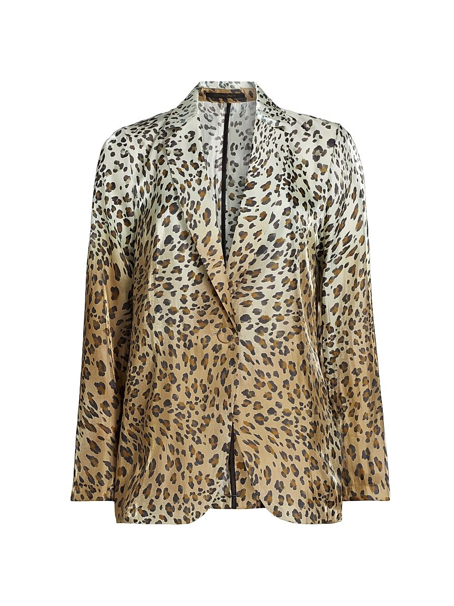 Women's Wacks Ombre Animal Print Jacket - Size Small