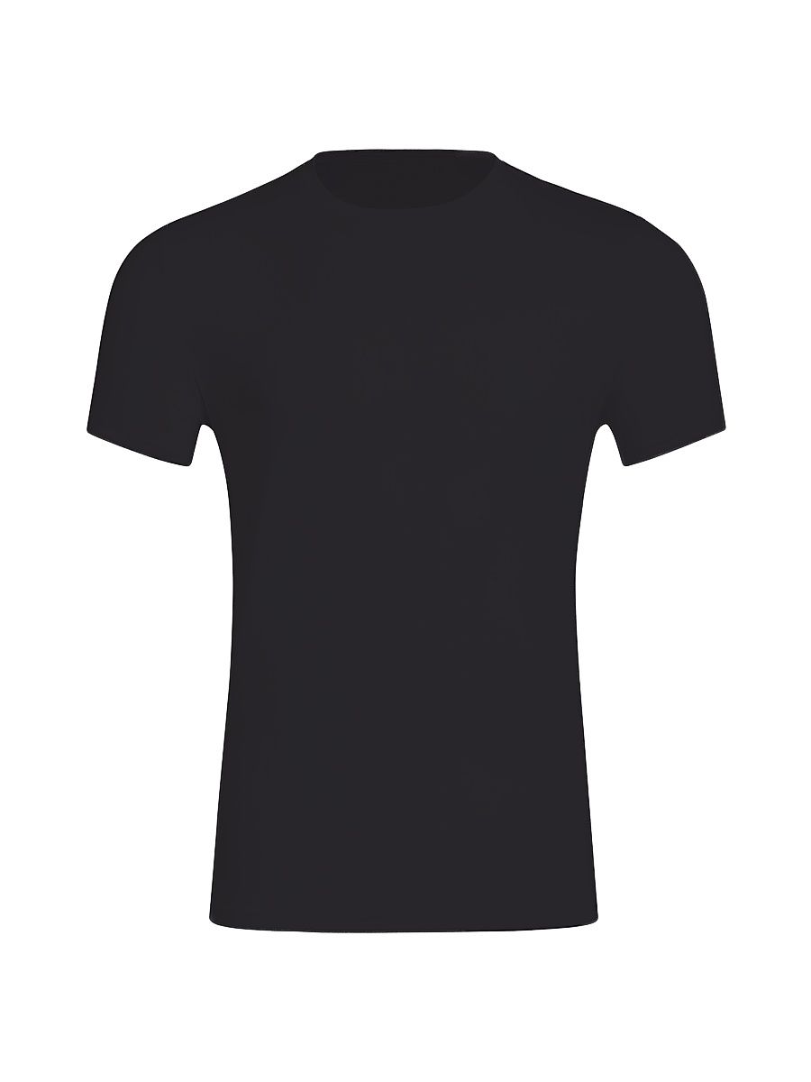 Men's Premier Stretch-Cotton Crewneck Undershirt - Black - Size XXL