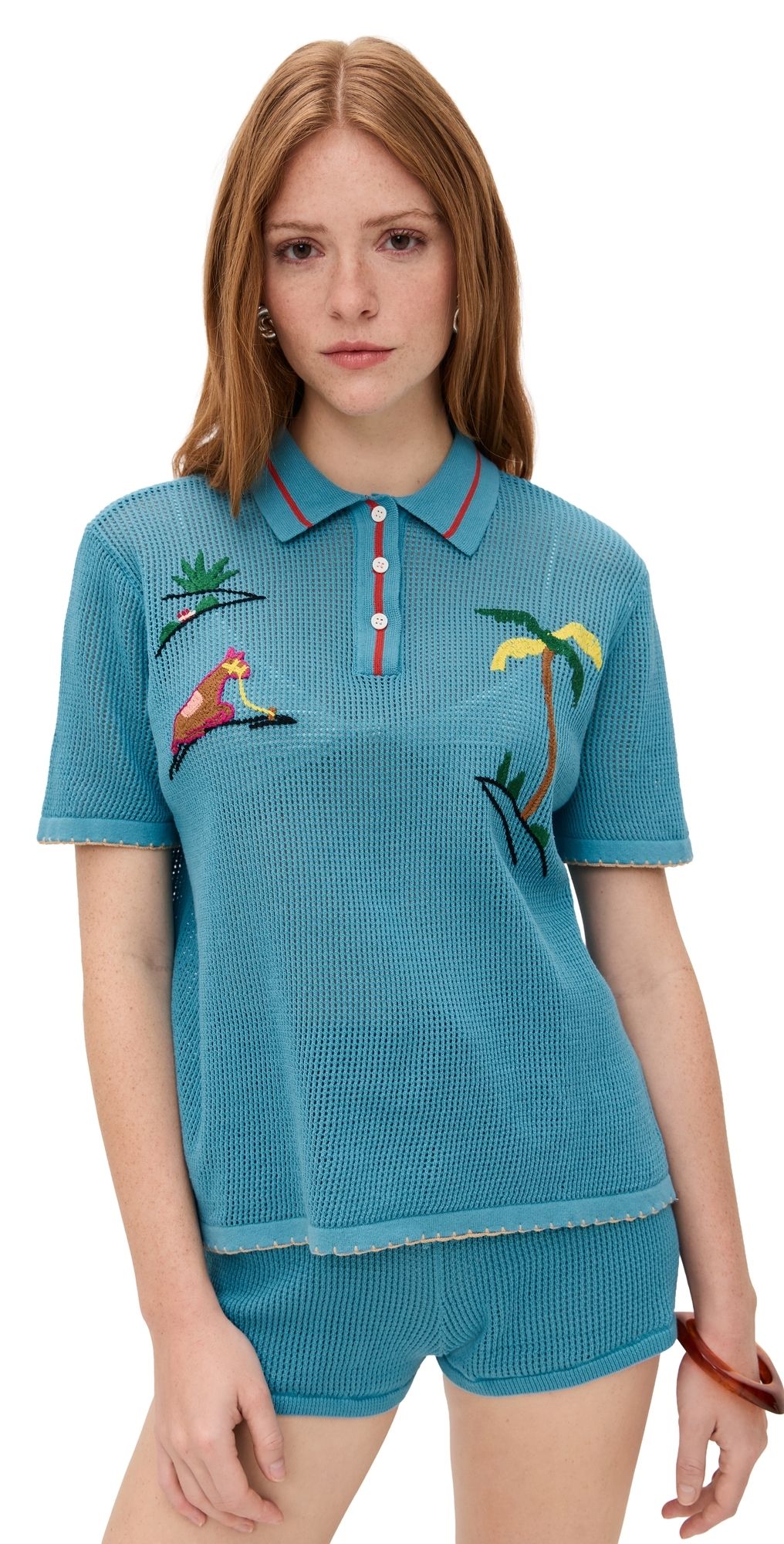 STAUD Gitana Top Riviera Cove XS