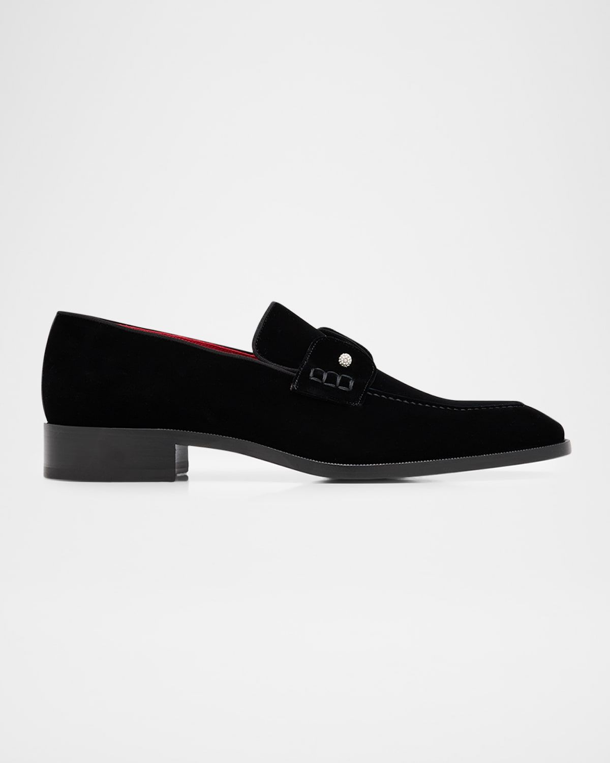 Men & apos;s Chambelimoc Night Strass Velvet Loafers