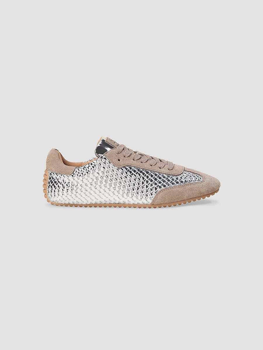 Women's Milan Metallic Sneakers - Silver - Size 5