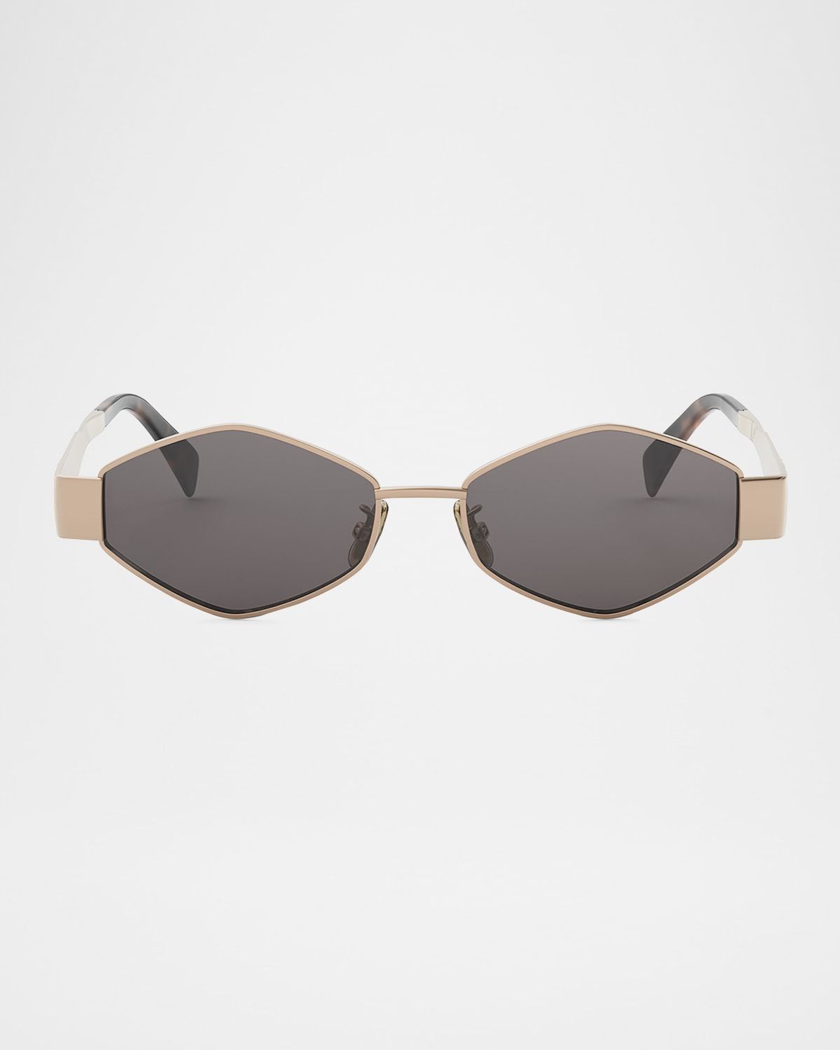 Triomphe Geometric Metal Sunglasses