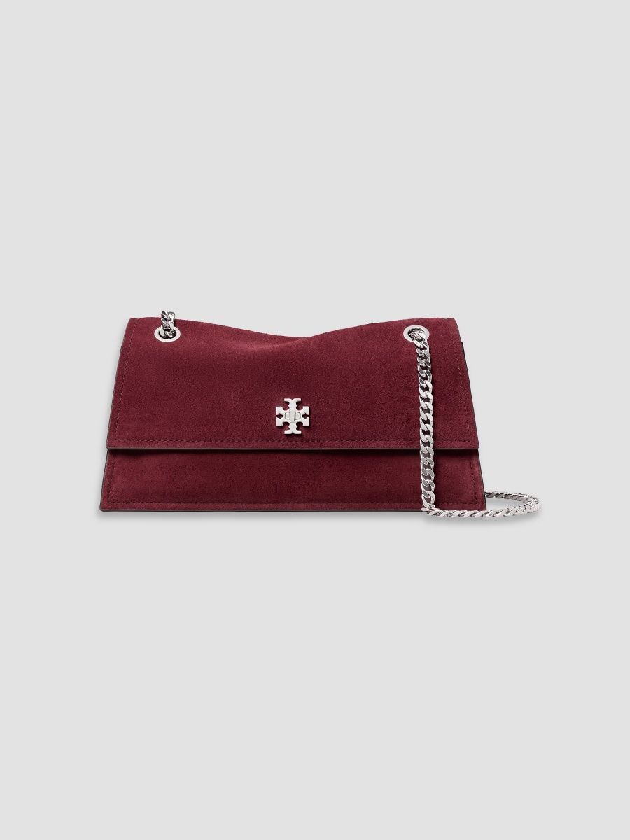 Tory Burch Women's Kira Suede Shoulder Bag - Merlot