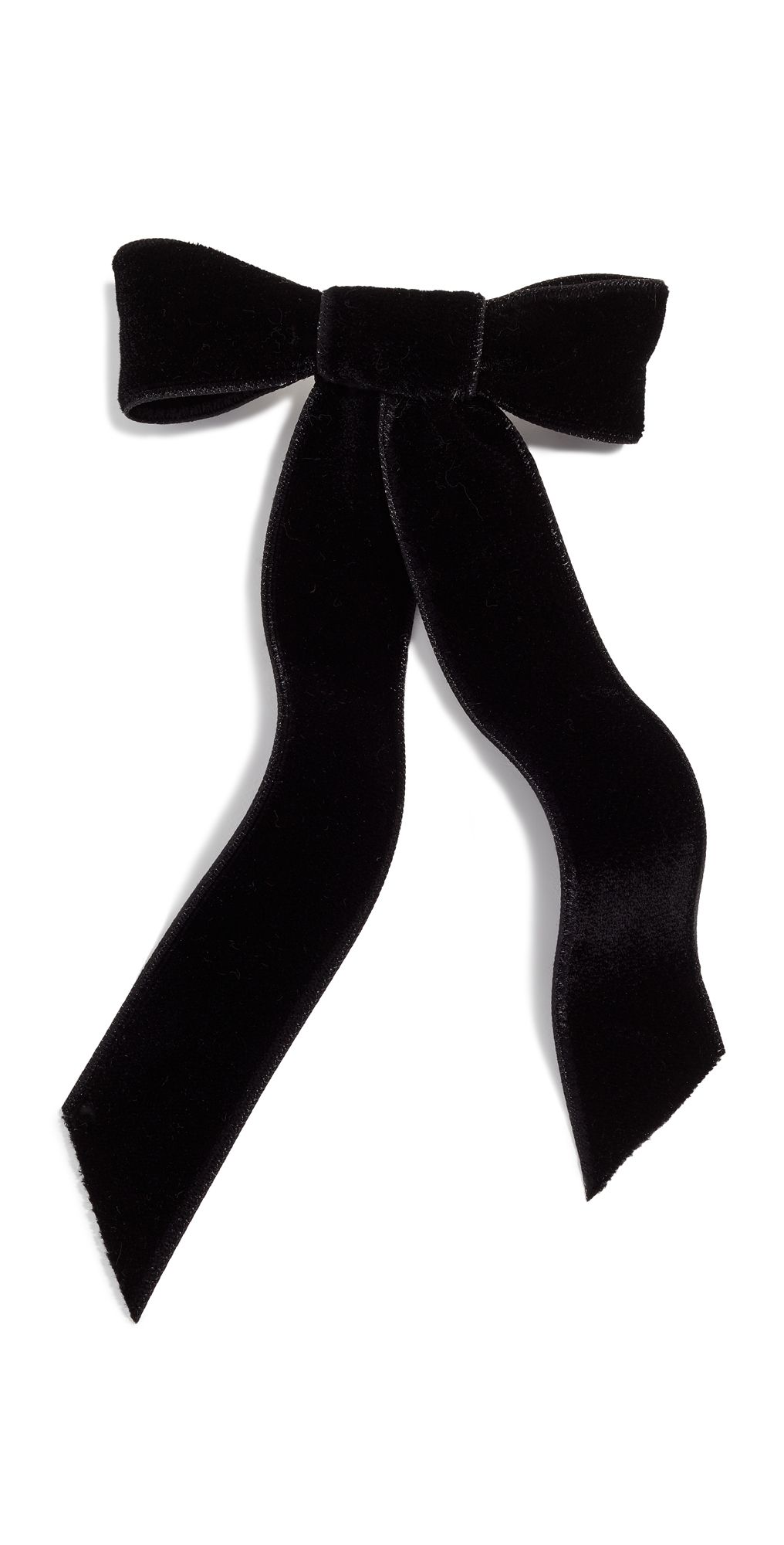 Jennifer Behr Velvet Bow Barrette Black One Size