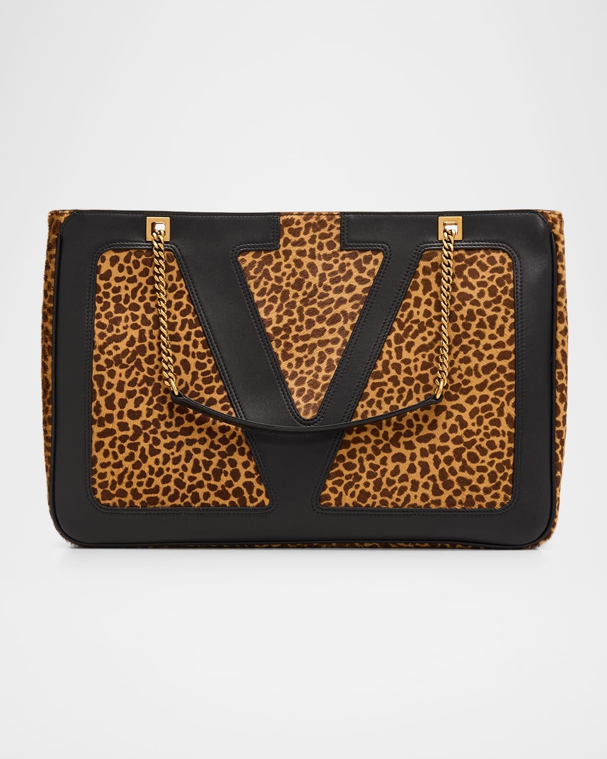 Viva Superstar Animal-Print Calf Hair Shoulder Bag