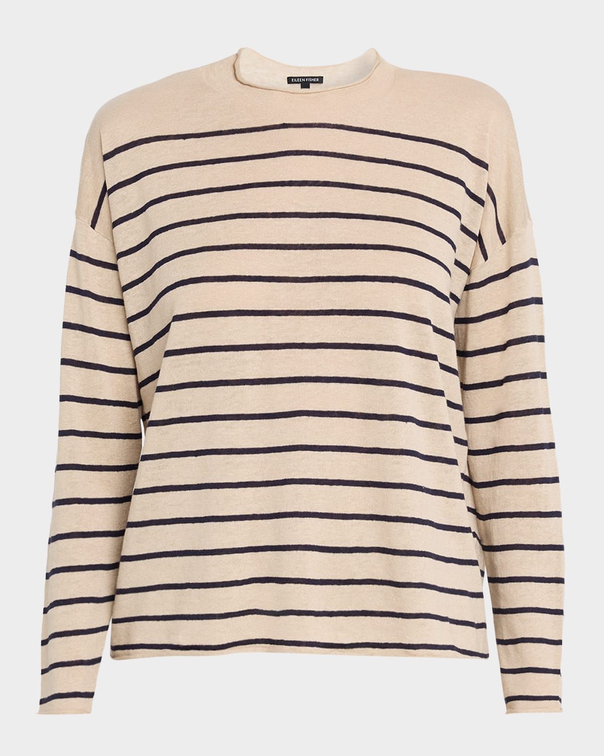 Striped Organic Linen-Organic Cotton Sweater