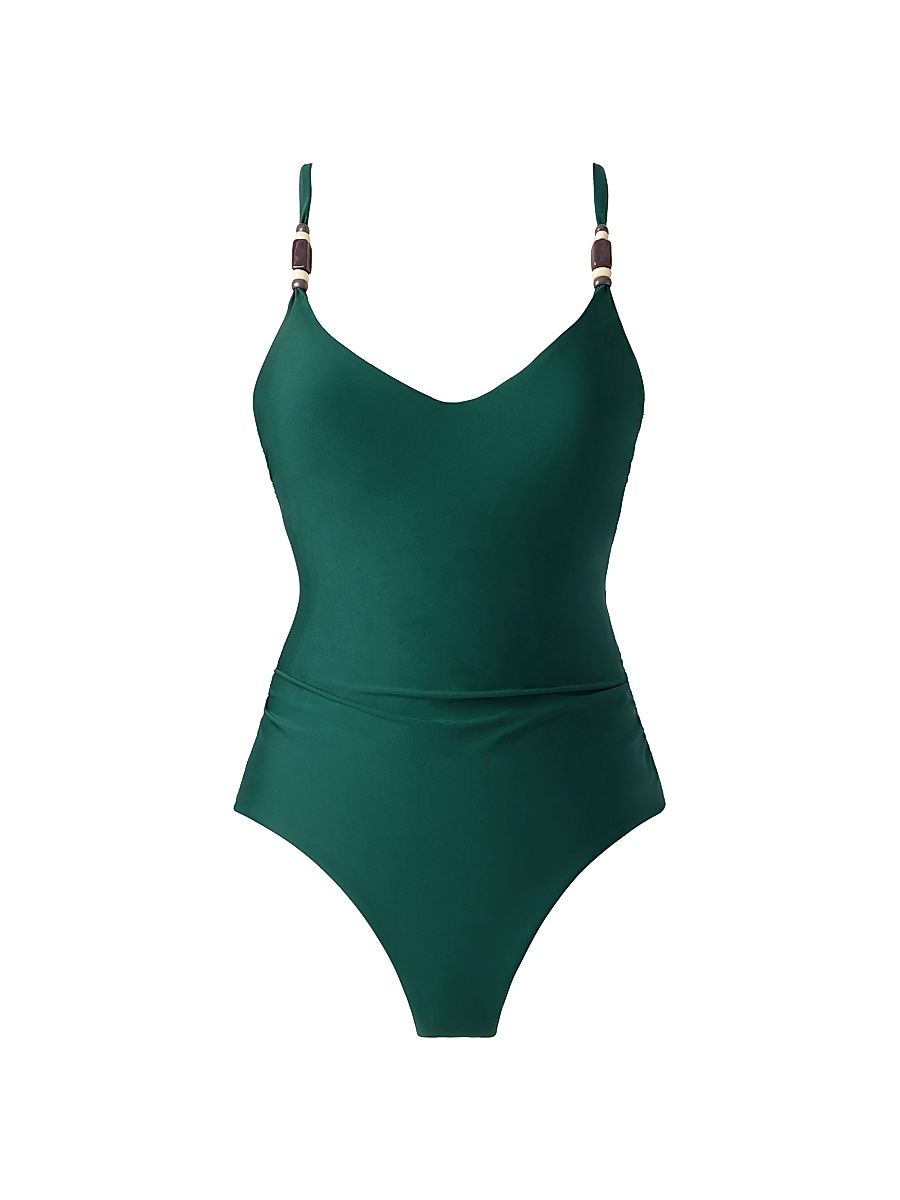 Magicsuit Women's Solid Milli One-Piece Swimsuit - Racing Green - Size 16