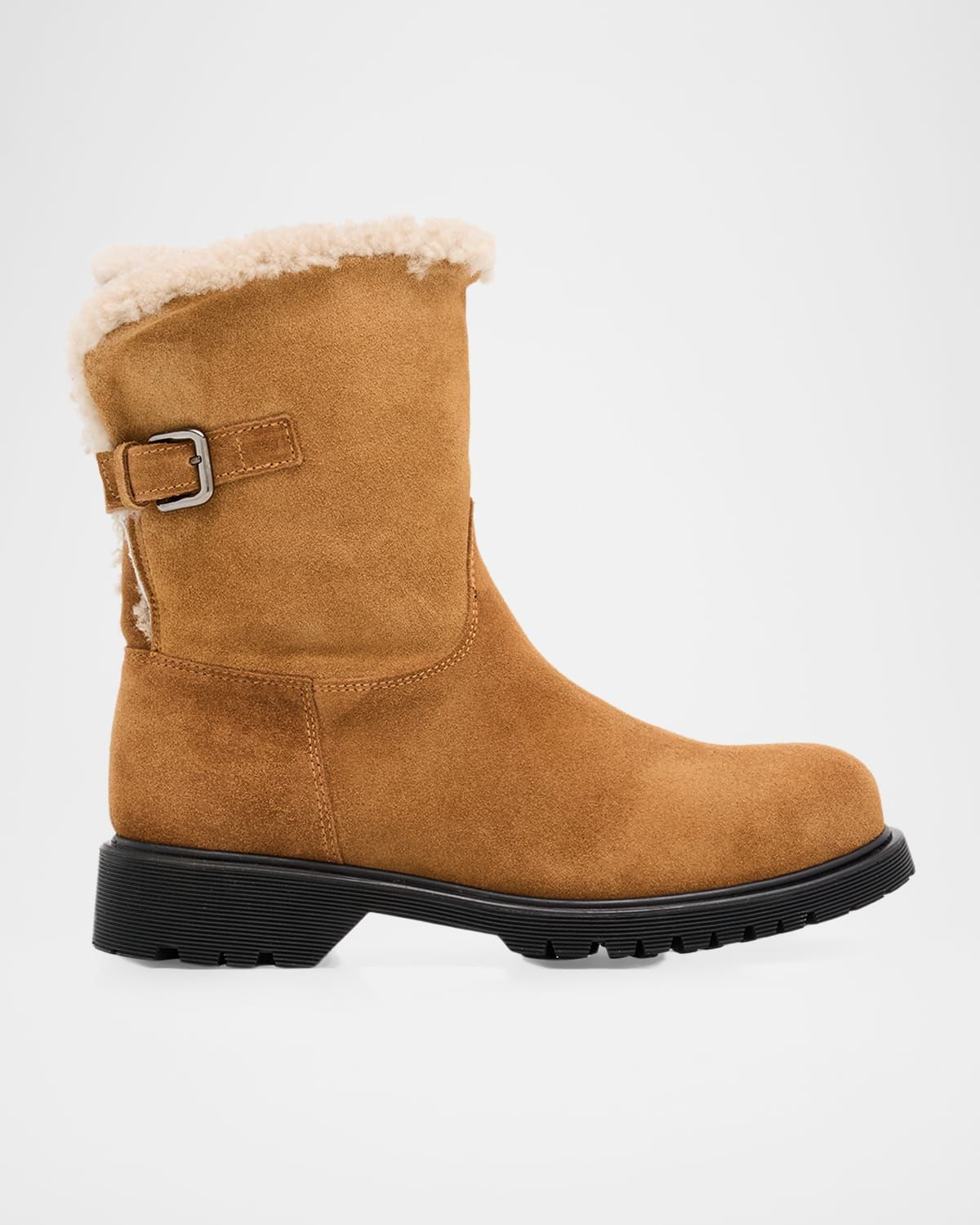 Hadley Shearling-Lined Suede Boots