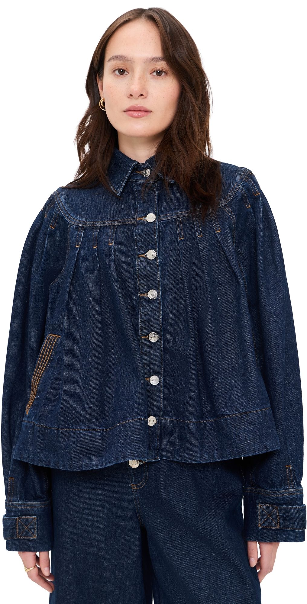 Merlette Easton Denim Jacket Dark Wash L