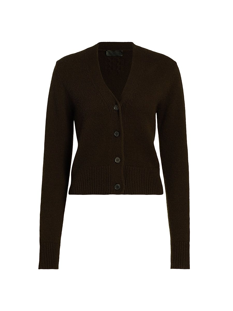 Women's Charmaine V-Neck Cardigan - Espresso - Size Large