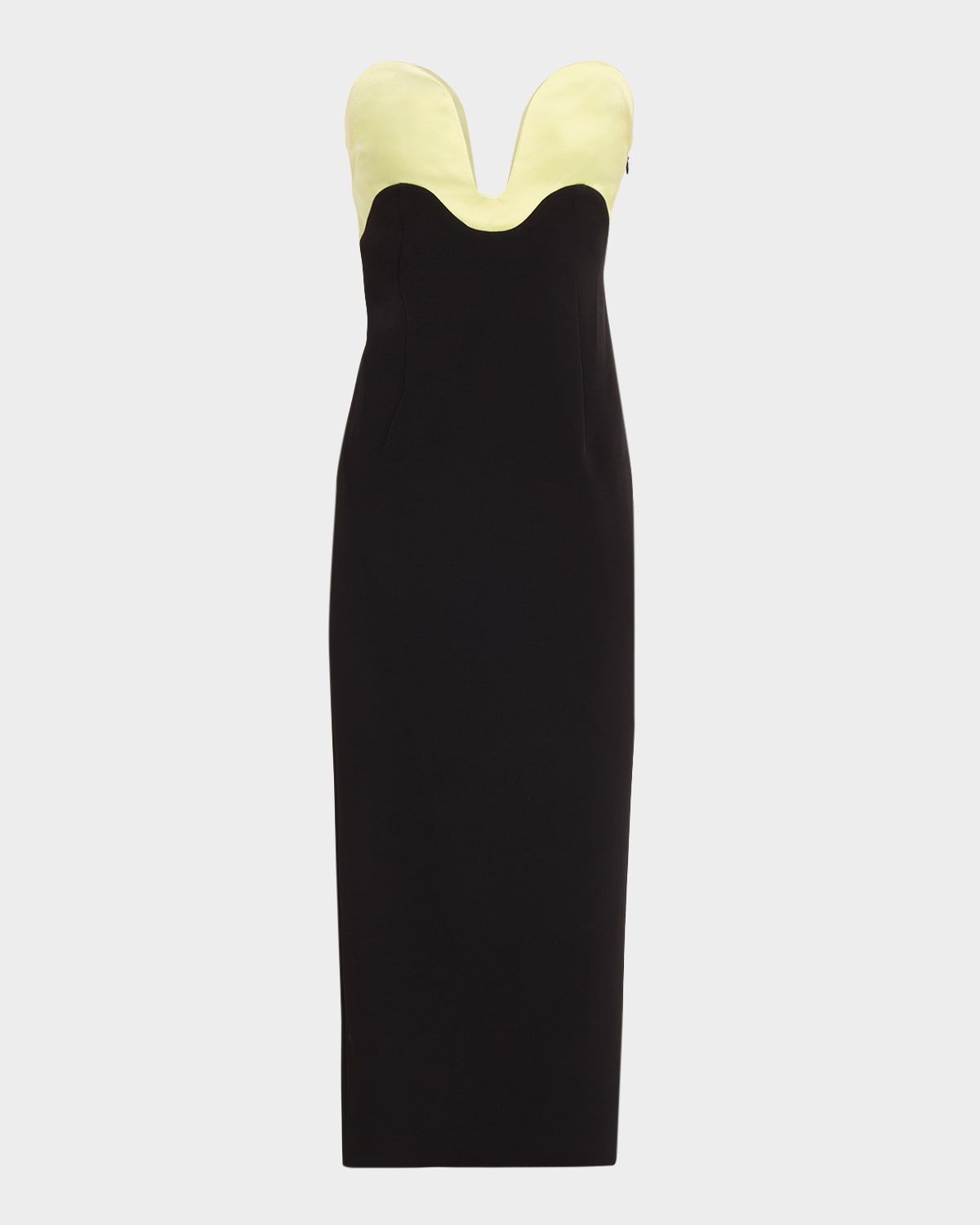 Bridgette Curved Strapless Midi Dress