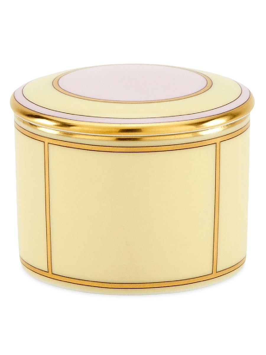 Diva Porcelain Small Box with Cover - Diva Giall