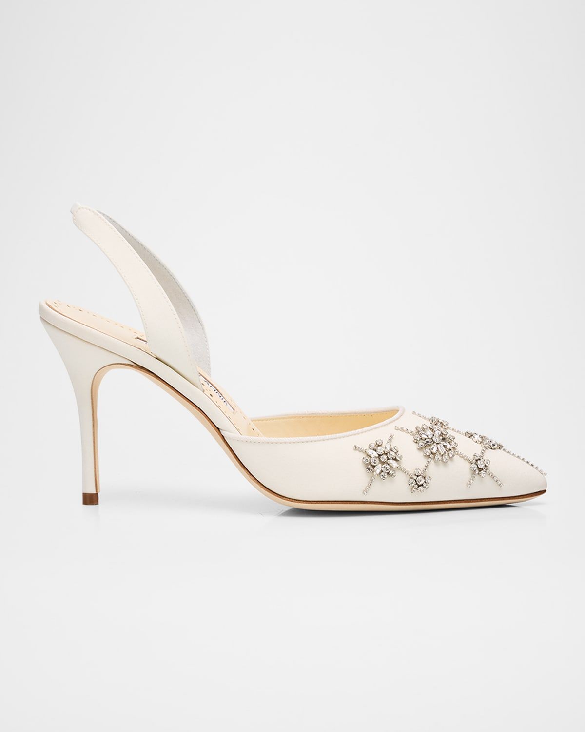90mm Ralyne Embellished Satin Pumps