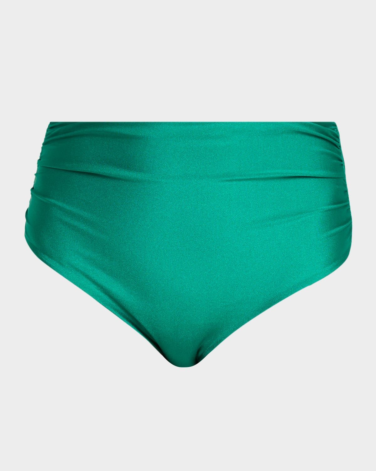 Teya Ruched High Waisted Bikini Bottoms