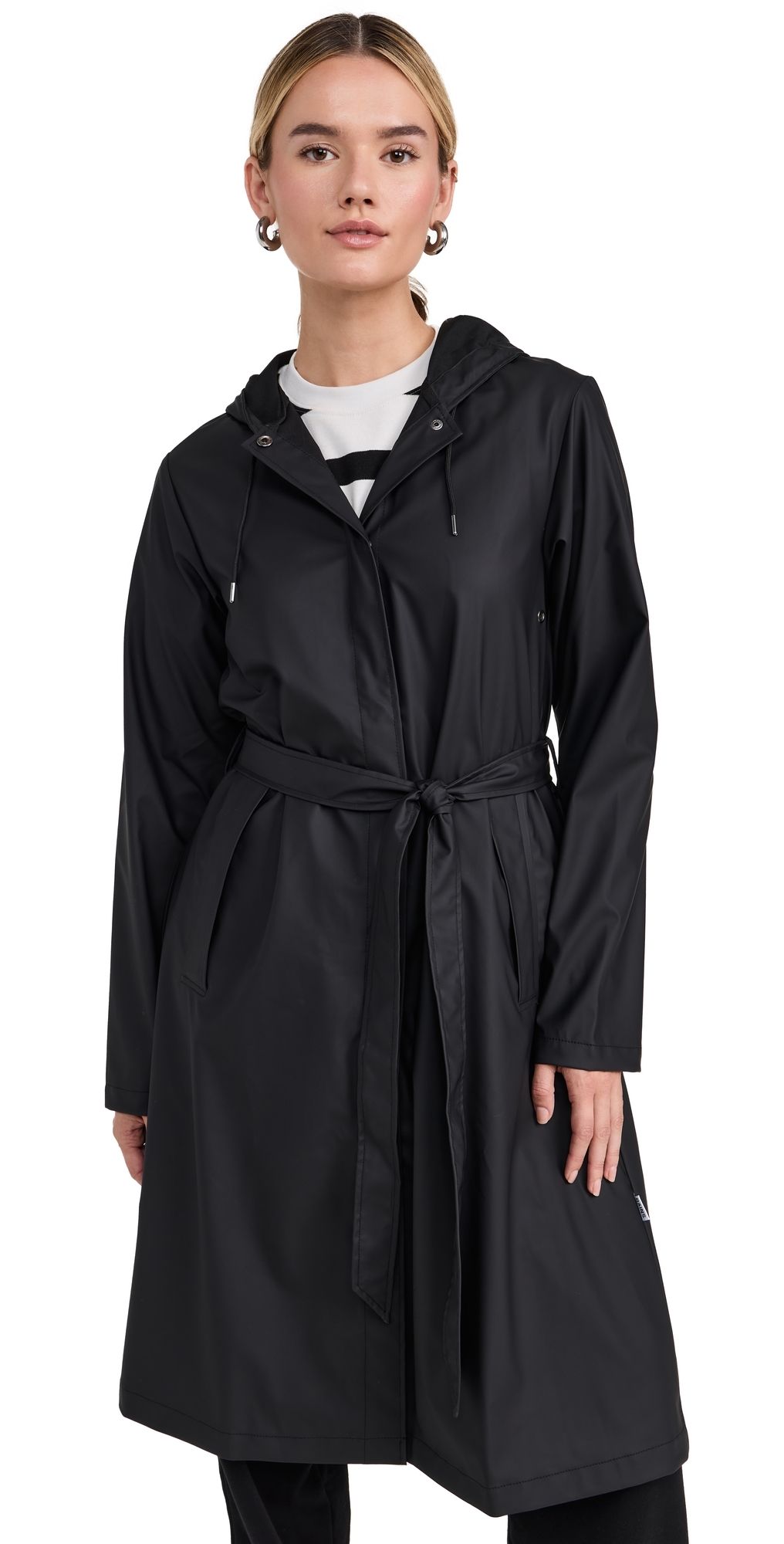 Rains A-Line Longer W Jacket W3 Black S