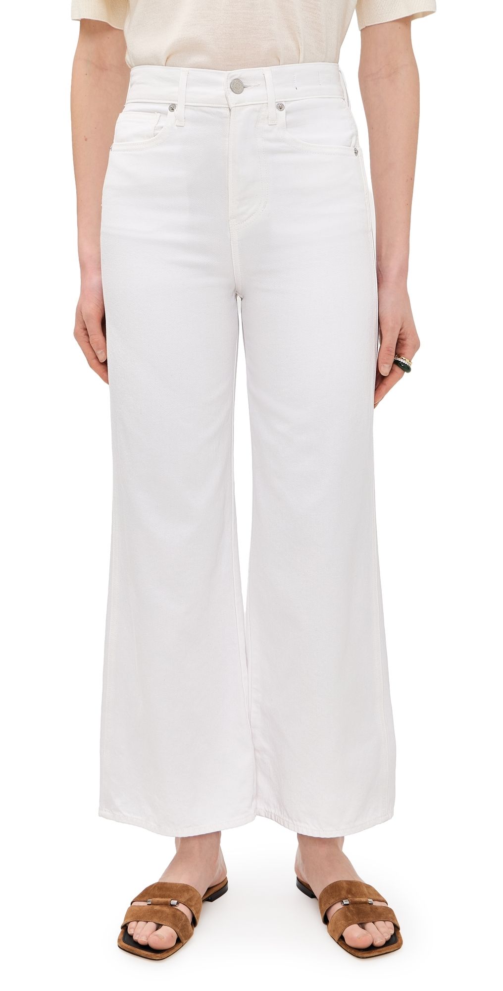 Veronica Beard Jean Taylor Cropped Jeans White 23