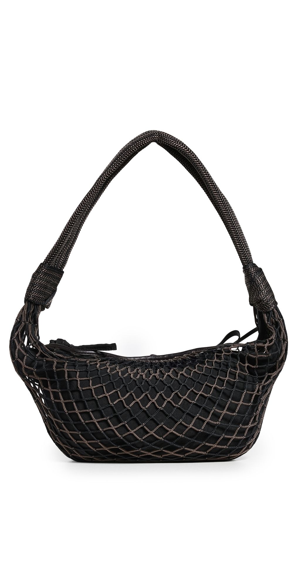 Lemaire Fortune Croissant Filt Bag CHEVRON MARRON GLAC One Size