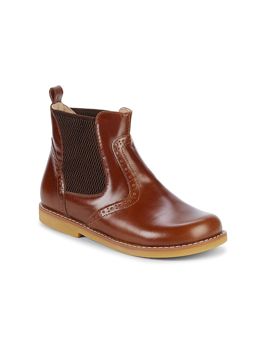 Kid's Leather Booties - Apache - Size 4 (Child)