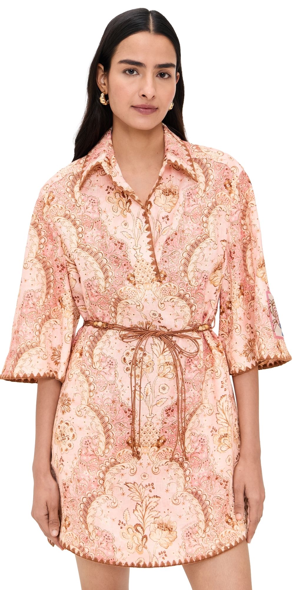 Zimmermann Daylight Tunic Mini Damask Rose 0P
