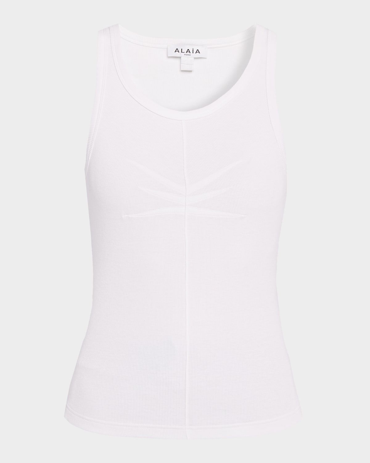 Darts Stretch Cotton Tank Top