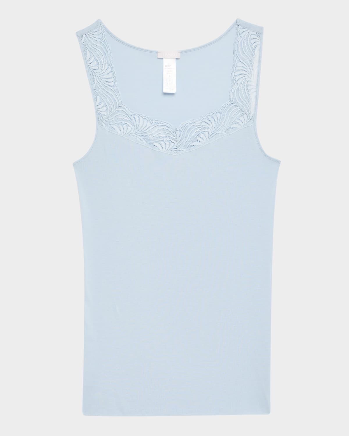 Cotton Delight Lace-Trim Tank Top