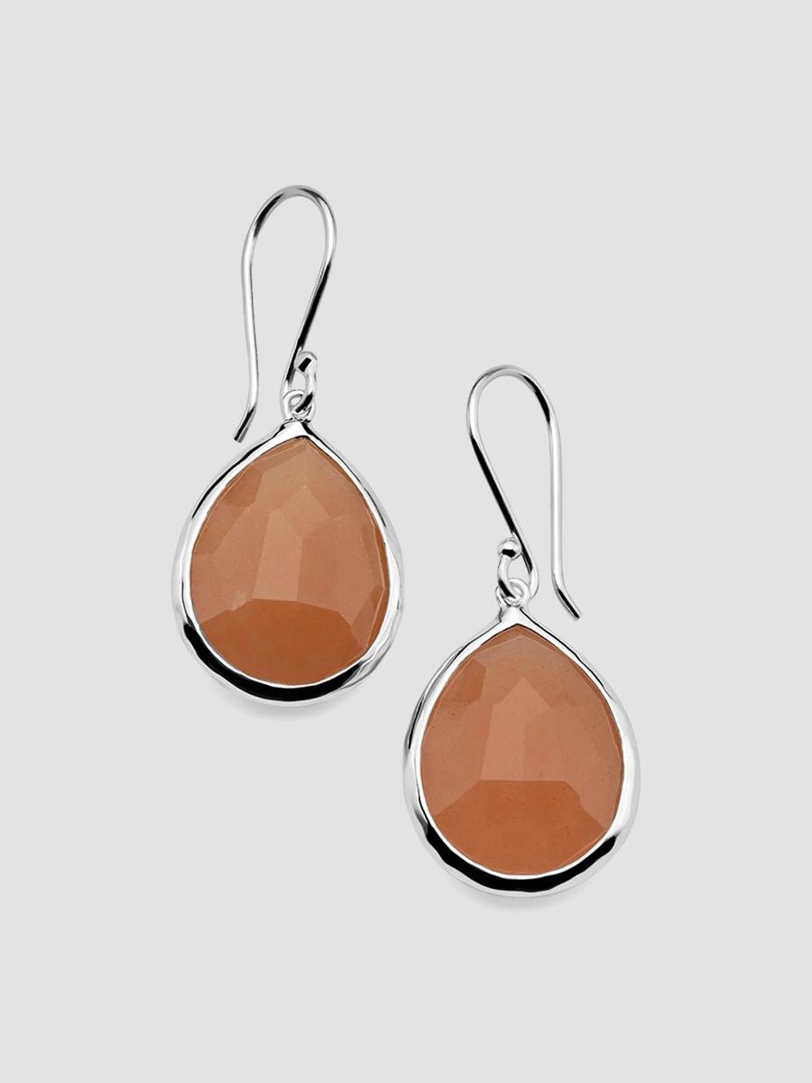 Ippolita Women's Rock Candy Sterling Silver & Peach Moonstone Teardrop Earrings - Peach