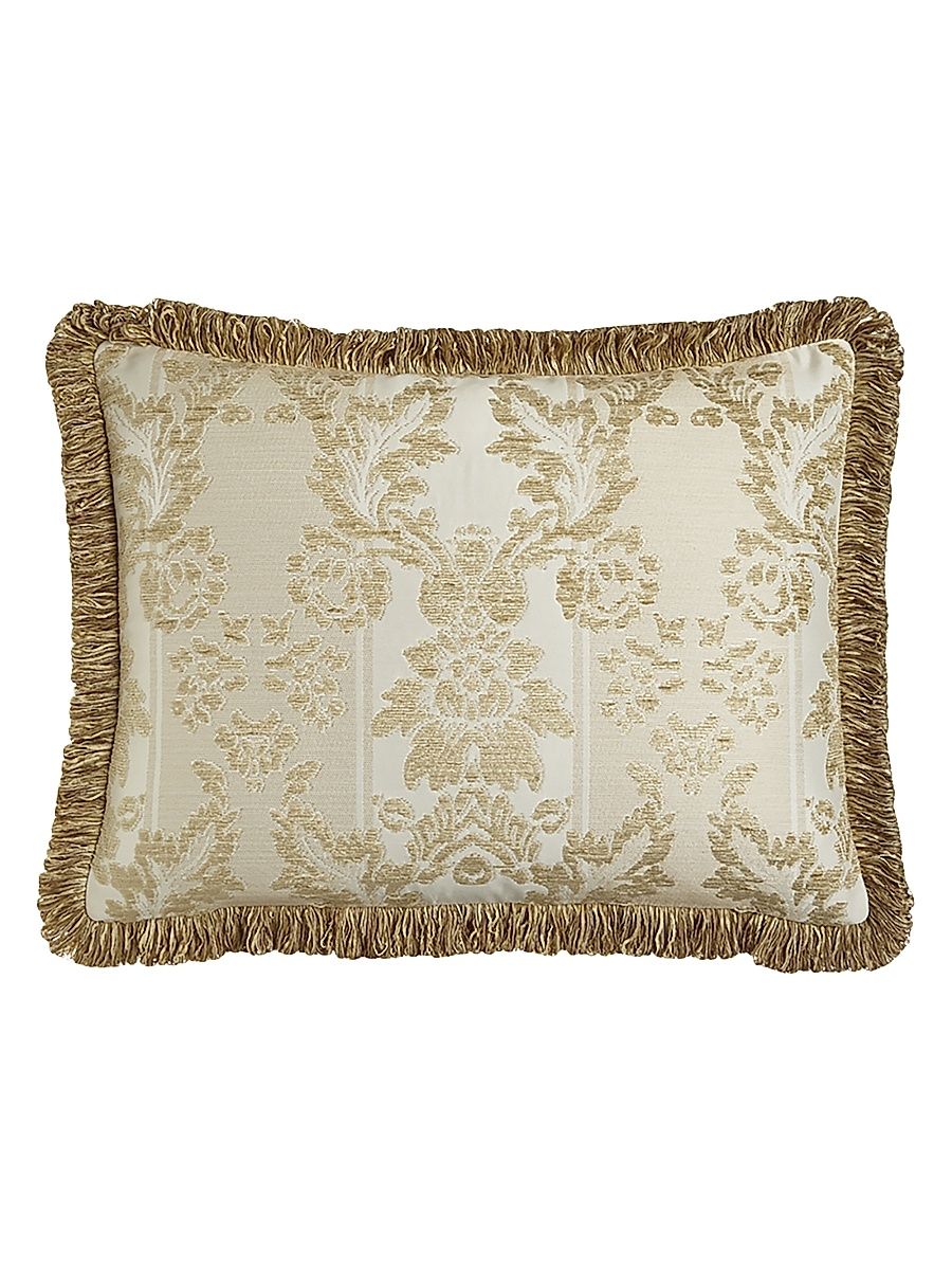 Antoinette King Chenille Sham with Loop Fringe - Beige - Size King