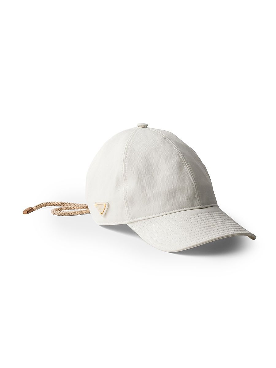 Women's Satin Baseball Cap - White - Size Small