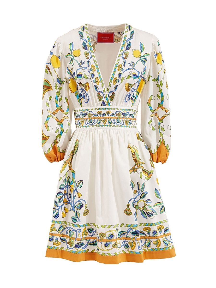 Women's Margherita Dress - Borboni Placee White - Size XS