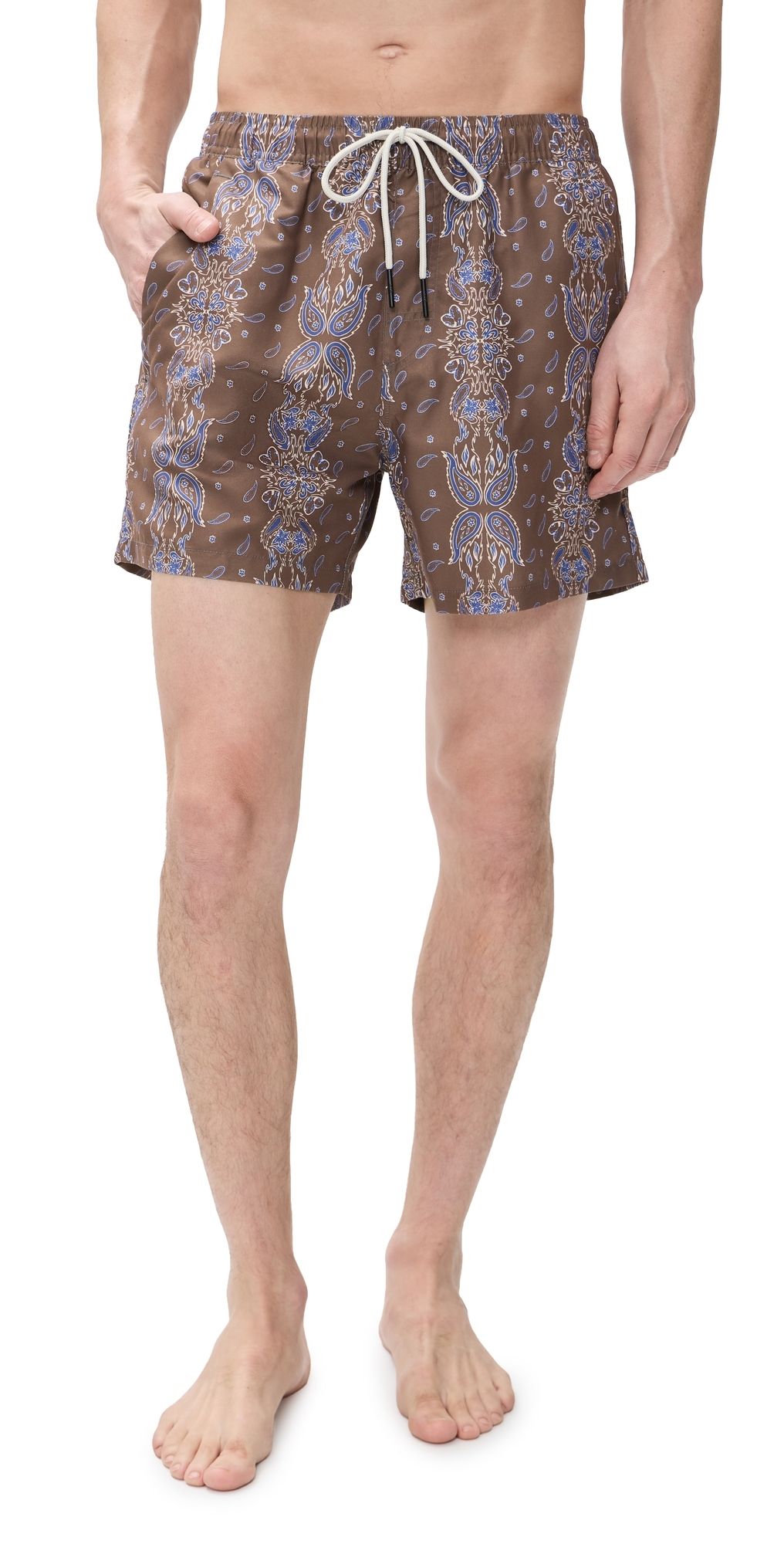 OAS Itaca Swim Shorts 4.75 Brown S